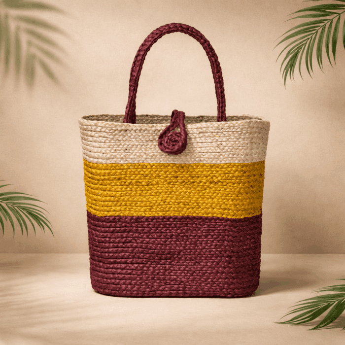 89(326) Banana Fiber Handcrafted Bag - Image 1
