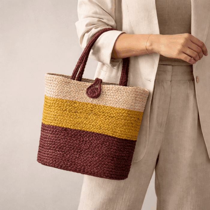Banana Fiber Handcrafted Bag - Image 3