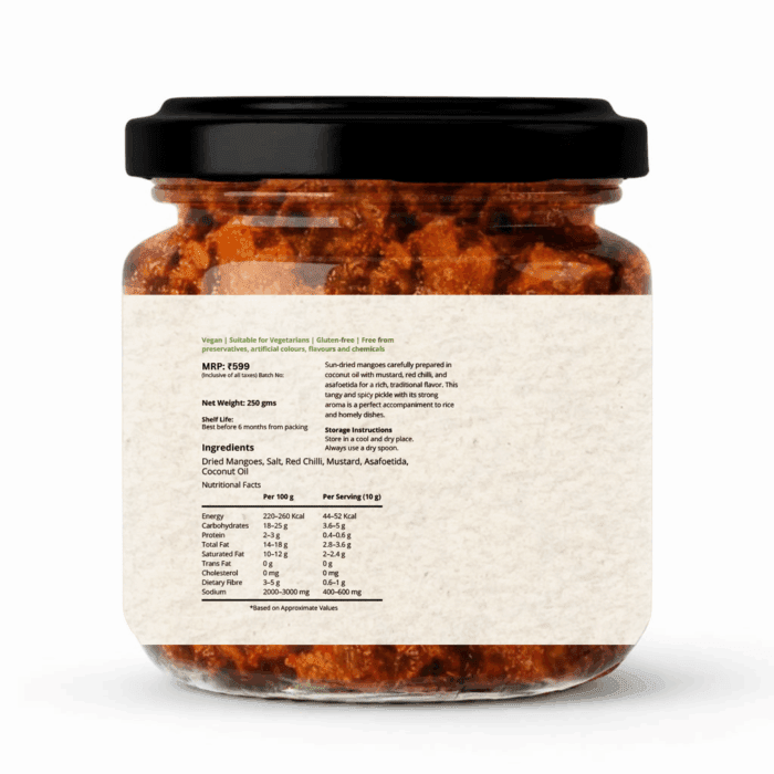 Dried Mango Pickle (250 gm) - Image 3