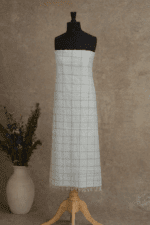 Black & White 3-Piece Cotton Unstitched Salwar Set - Image 2