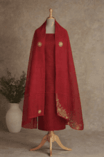 3-Piece Cotton Unstitched Salwar Set with Embroidery Dupatta