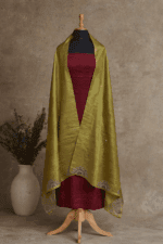 3-Piece Cotton Unstitched Salwar Set with Embroidery Dupatta