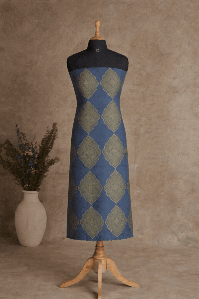 Printed 3-Piece Cotton Unstitched Salwar Set - Image 2