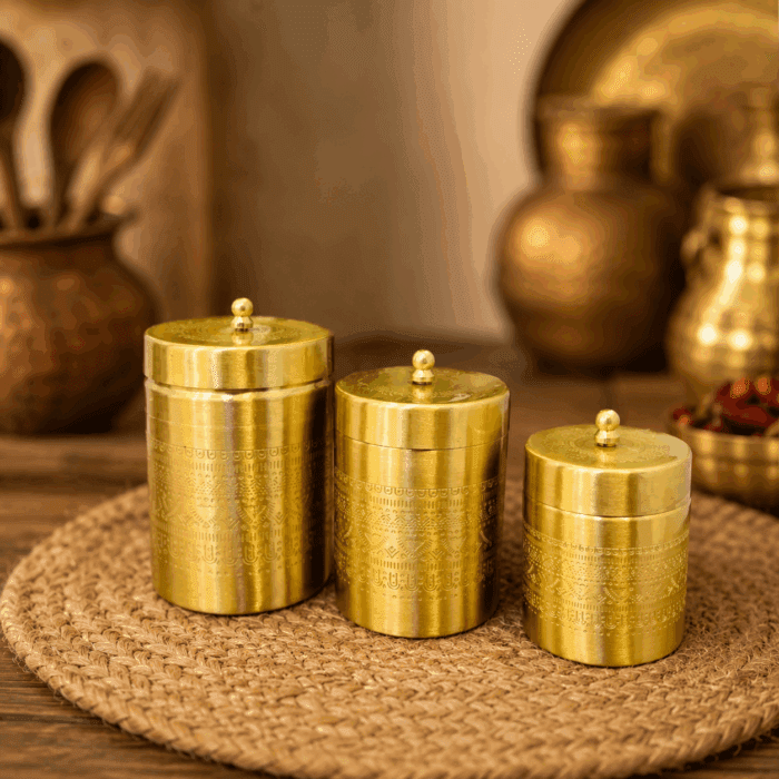 storage1(1) Brass Container Set - Image 1