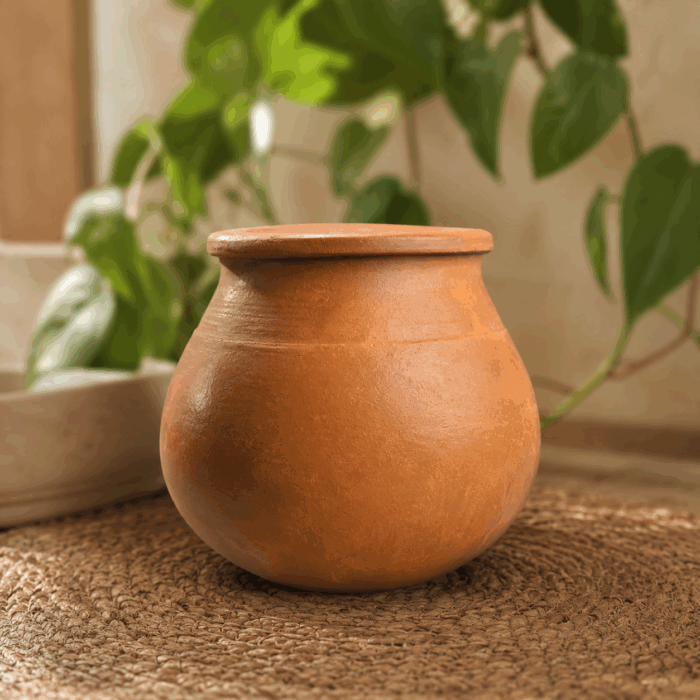 1 Handmade Clay Rice Cooking Pot - Image 1
