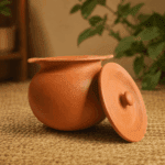 Clay Buttermilk Storage Pot with Lid
