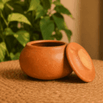 Clay Serving Pot with Lid Small - Image 4