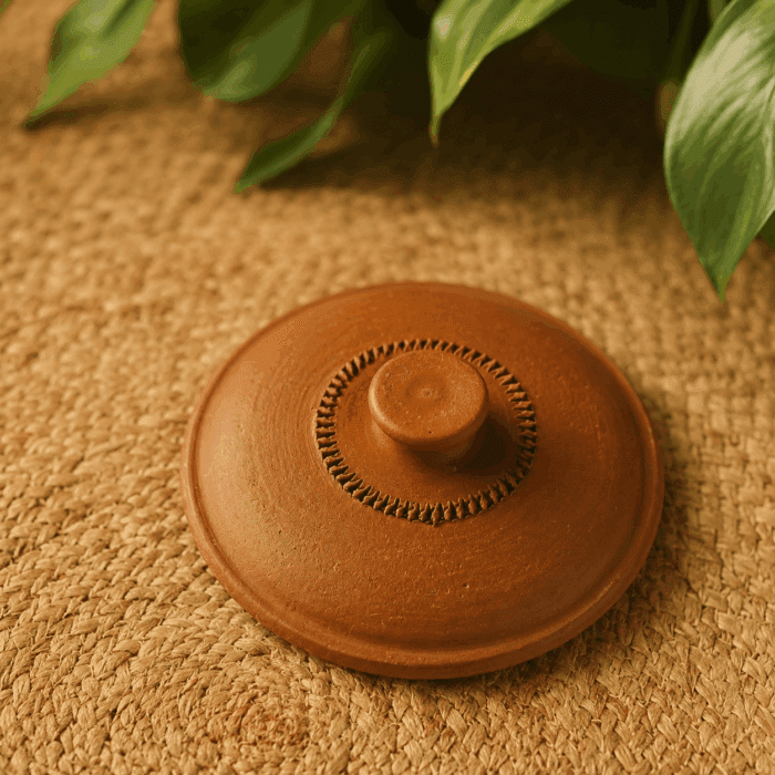 1 Handmade Clay Lid - Image 1