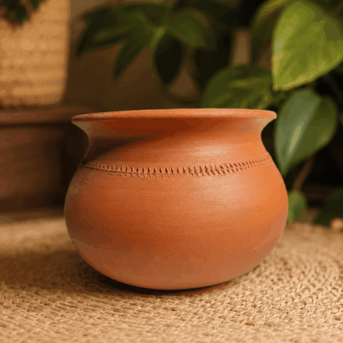 1 Handmade Clay Cooking Pot || Small - Image 1