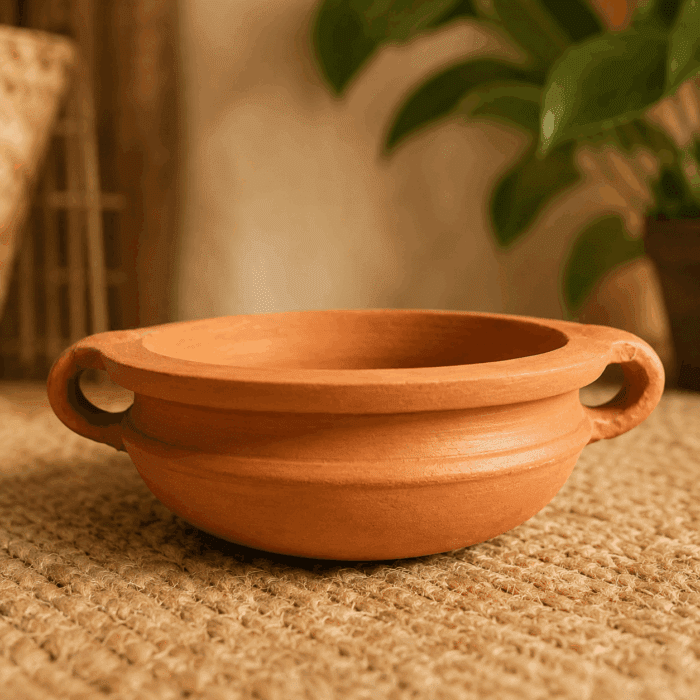 1 Traditional Handmade Clay Curry Pot 4 - Image 1