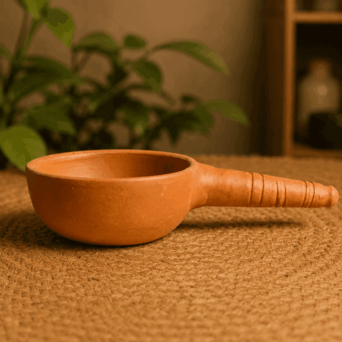 Handmade Clay Tadka Pan - Image 1