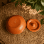 Clay Serving Pot with Lid - Image 2