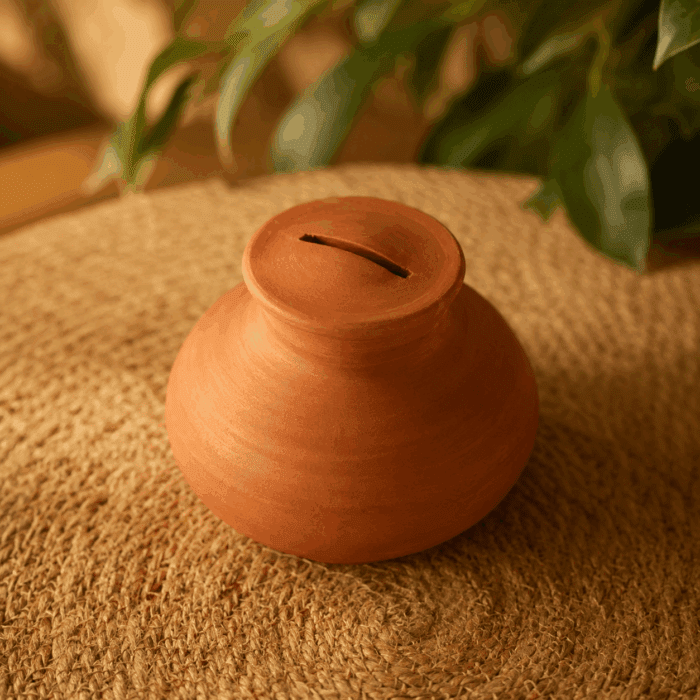 2 Clay Piggy Bank - Image 1