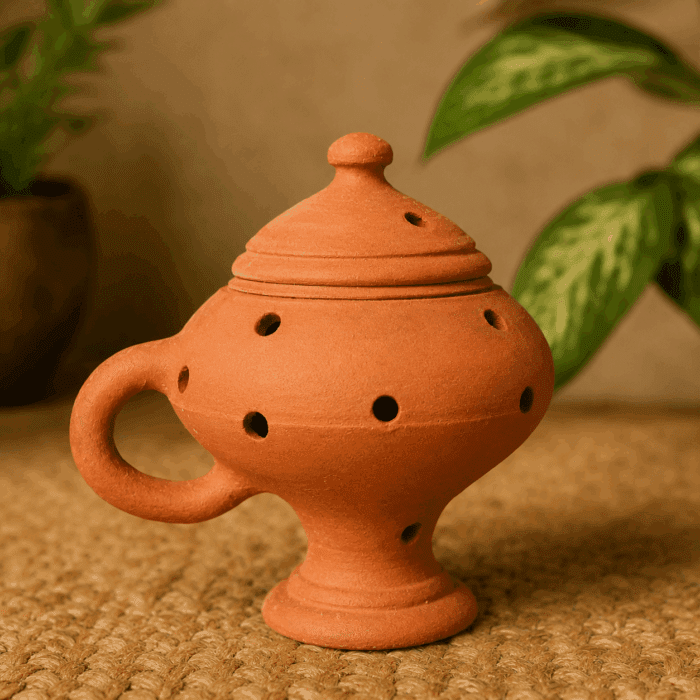 3 Traditional Clay Incense Burner - Image 1