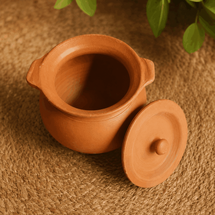 Clay Buttermilk Storage Pot with Lid - Image 4