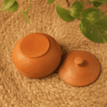 Handmade Designer Clay Storage Pot - Image 4
