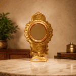 Authentic Aranmula Kannadi | Handmade Metal Mirror 3-Inch
