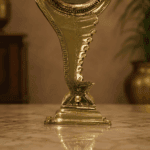 Aranmula Kannadi with Wooden Base | Authentic 3" Traditional Handcrafted Metal Mirror from Kerala - Image 3