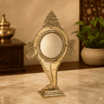 Aranmula Kannadi – Shank Peedom Model Metal Mirror |  Authentic Handcrafted Kerala Mirror 4 Inch