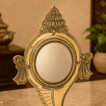 Aranmula Kannadi – Shank Peedom Model Metal Mirror |  Authentic Handcrafted Kerala Mirror 4 Inch - Image 2