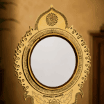 Traditional Kerala Aranmula Kannadi | Premium Authentic Handmade Metal Mirror 4-Inch - Image 2