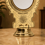 Authentic Aranmula Kannadi | Traditional Handmade Metal Mirror from Kerala 5-Inch - Image 3