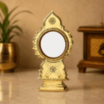 Traditional Kerala Aranmula Kannadi | Premium Authentic Handmade Metal Mirror 4-Inch