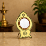 Aranmula Kannadi – Authentic Traditional Handcrafted Metal Mirror with Back Stand from Kerala - 2.5"