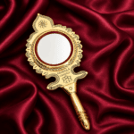 Aranmula Kannadi (Valkannadi) – Traditional Handcrafted Metal Mirror from Kerala - 2.5 Inch