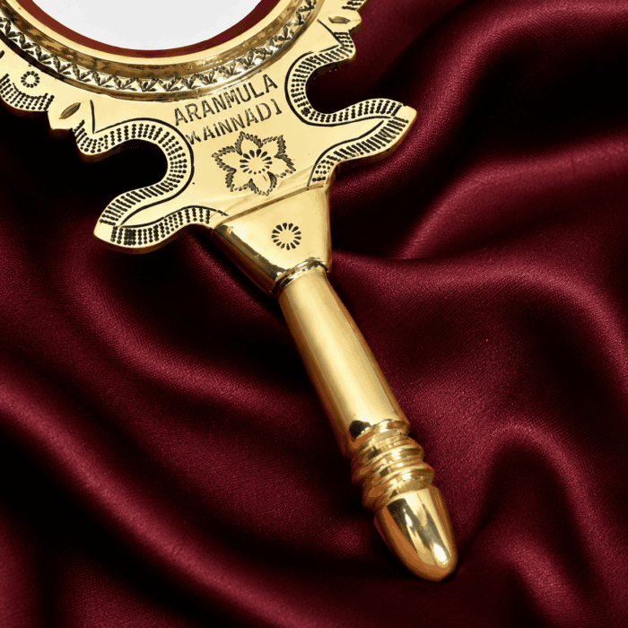 Aranmula Kannadi (Valkannadi) – Traditional Handcrafted Metal Mirror from Kerala - 2.5 Inch - Image 3