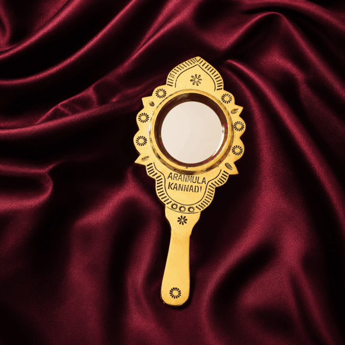 Aranmula Kannadi (Valkannadi) – Traditional Handcrafted Metal Mirror from Kerala - 1.75 Inch - Image 1