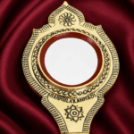 Aranmula Kannadi (Valkannadi) – Authentic Traditional Handcrafted Metal Mirror from Kerala - 2.25" - Image 2