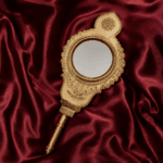 Aranmula Kannadi (Valkannadi) – Authentic Traditional Handcrafted Metal Mirror from Kerala - 4"