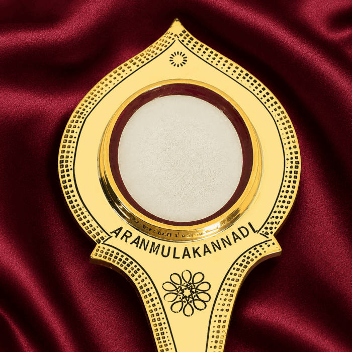Aranmula Kannadi (Valkannadi) – Authentic Traditional Handcrafted Metal Mirror from Kerala - 2" - Image 2